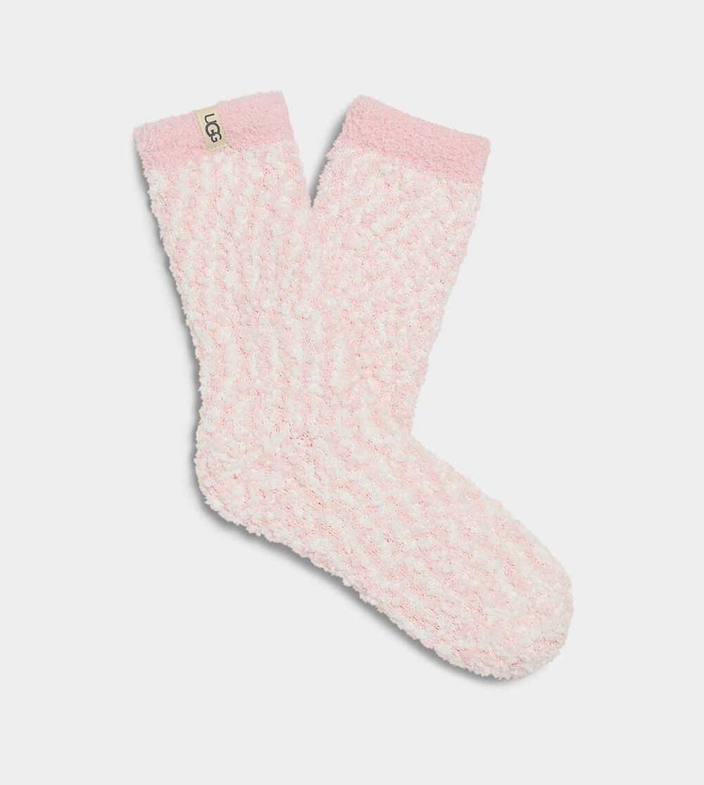 Ugg Cozy Chenille - Womens Socks - Pink - NZ (5726FVXYH)